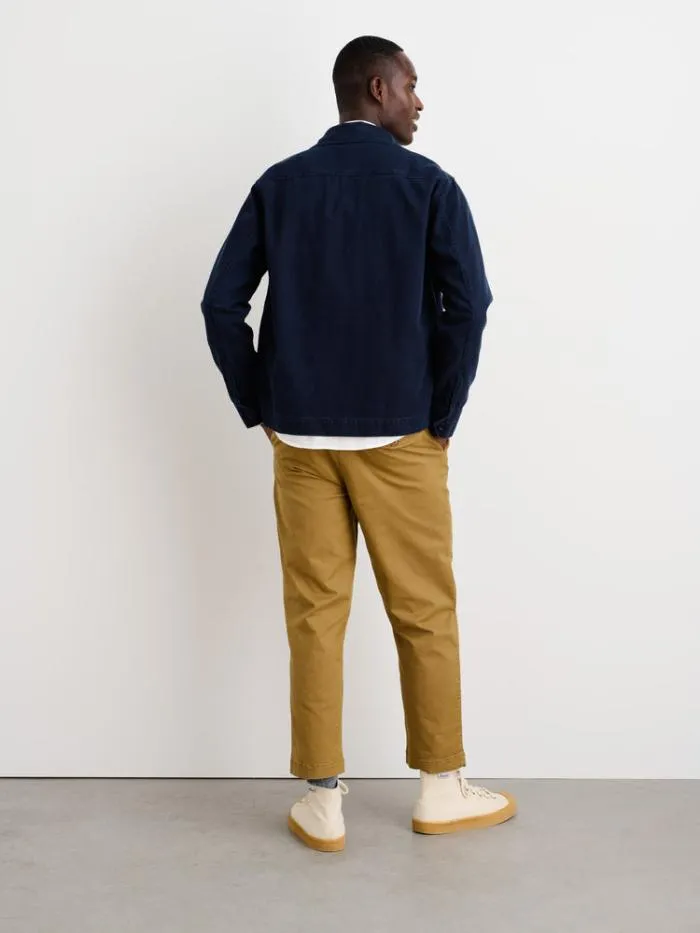 Alex Mill Jackets Coats Garment Dyed Work Jacket In Recycled Denim Dark Navy 8211 Men