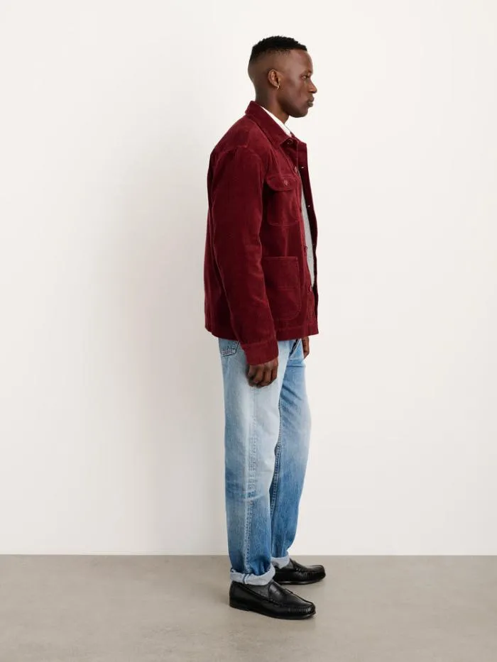 Alex Mill Jackets Coats Work Jacket In Wide Wale Corduroy Dark Currant 8211 Men