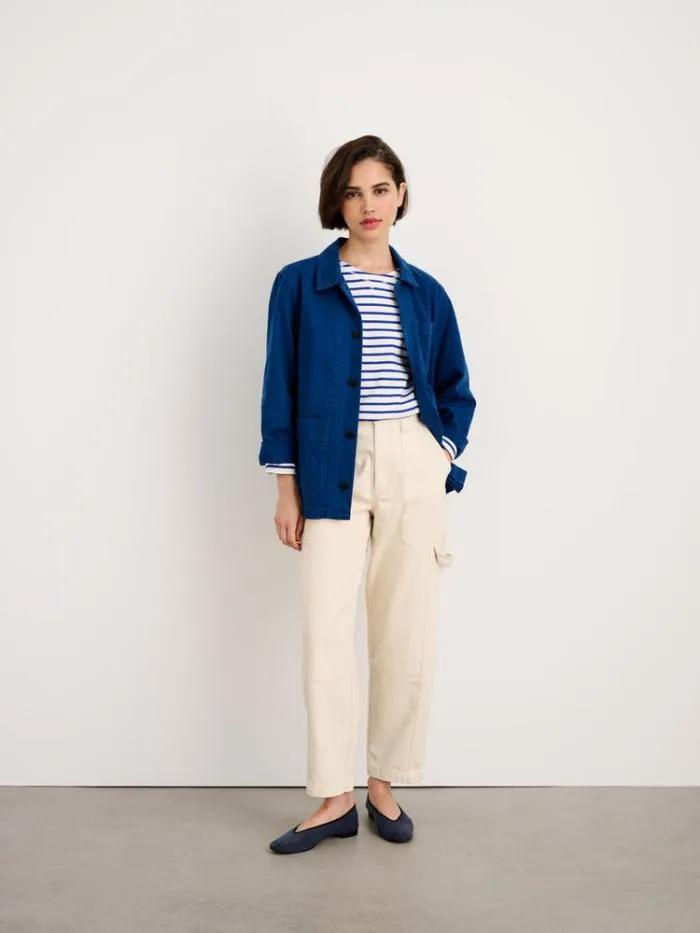 Alex Mill Jackets Outerwear Britt Work Jacket In Recycled Denim Cobalt 8211 Women