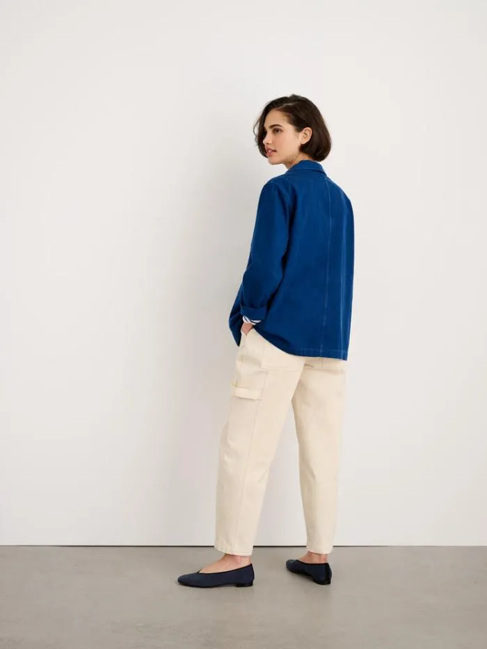 Alex Mill Jackets Outerwear Britt Work Jacket In Recycled Denim Cobalt 8211 Women