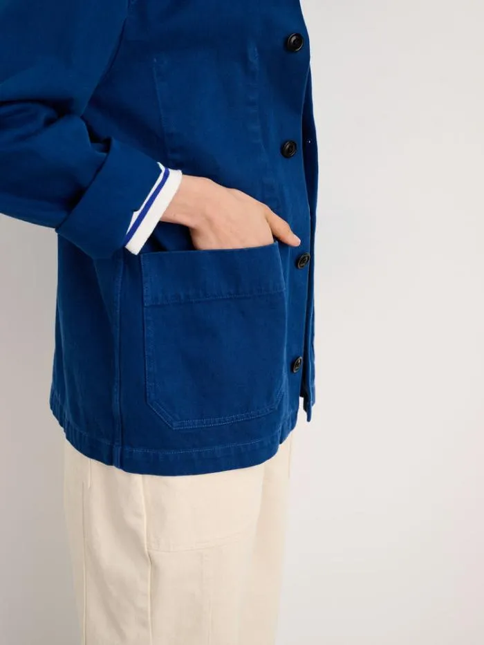 Alex Mill Jackets Outerwear Britt Work Jacket In Recycled Denim Cobalt 8211 Women