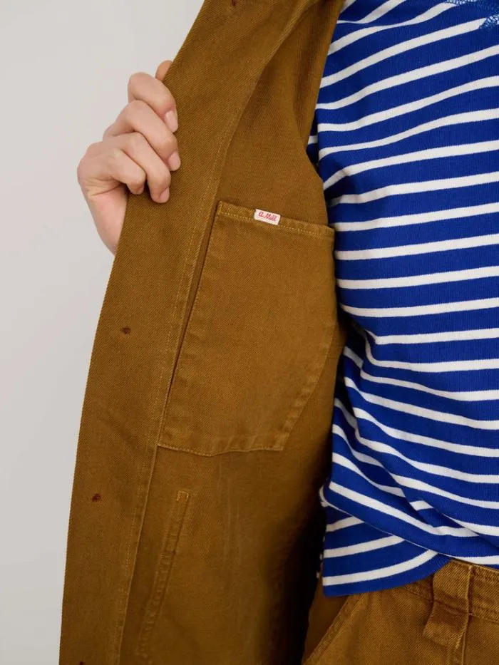 Alex Mill Jackets Outerwear Britt Work Jacket In Recycled Denim Golden Khaki 8211 Women