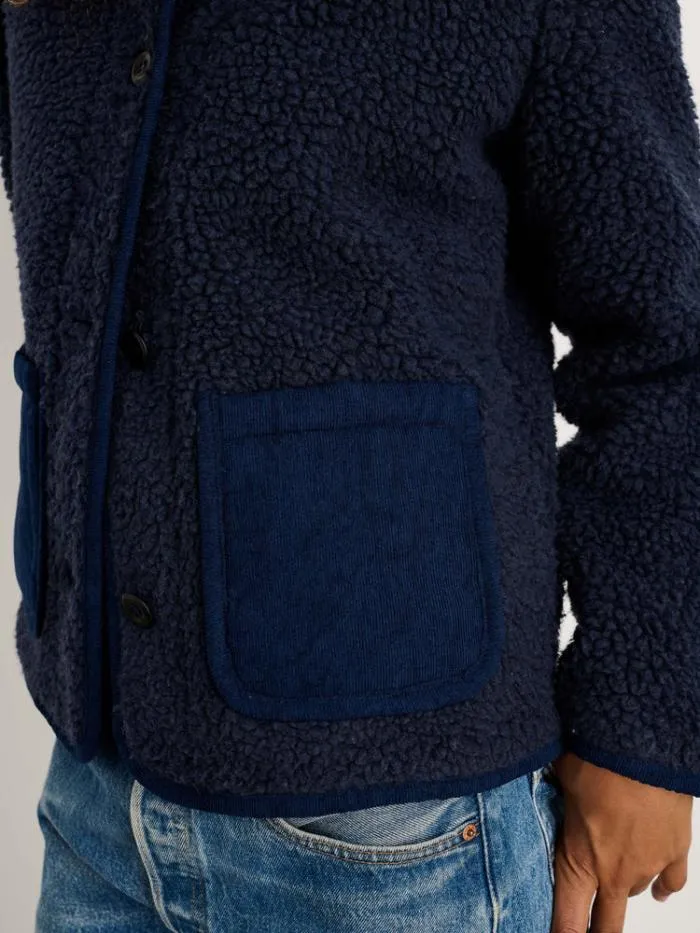 Alex Mill Jackets Outerwear Marley Jacket In Sherpa Dark Navy 8211 Women