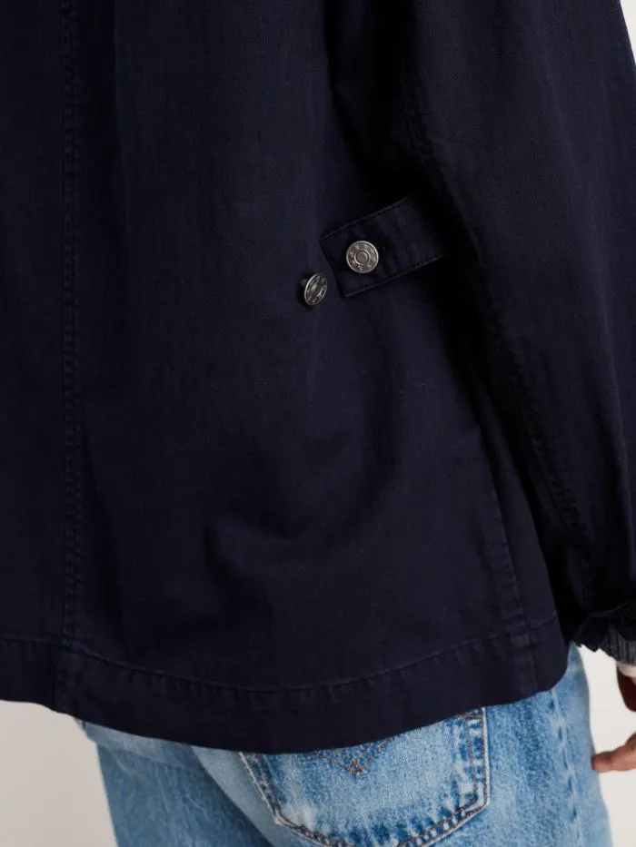Alex Mill Jackets Outerwear Mel Jacket In Herringbone Cotton Dark Navy 8211 Women