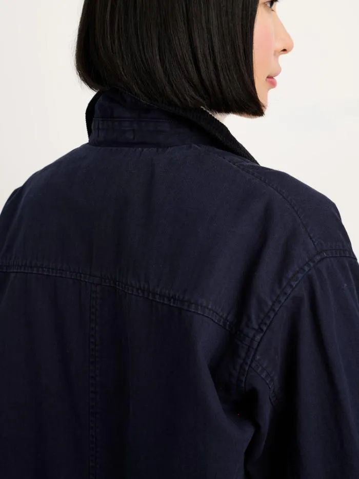 Alex Mill Jackets Outerwear Mel Jacket In Herringbone Cotton Dark Navy 8211 Women
