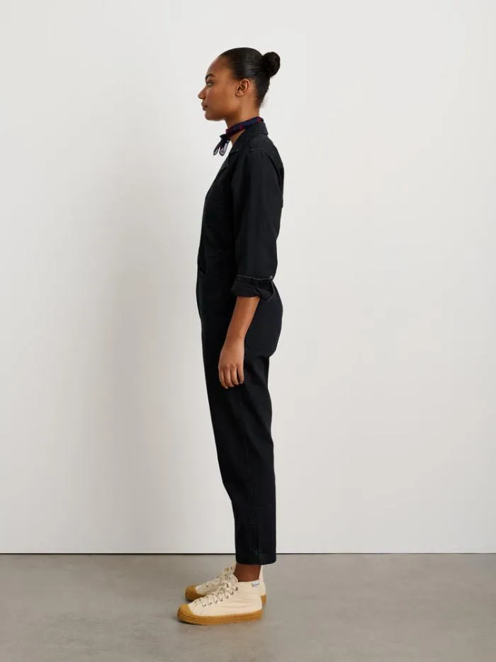 Alex Mill Jumpsuits Standard Zip Jumpsuit In Herringbone Washed Black 8211 Women
