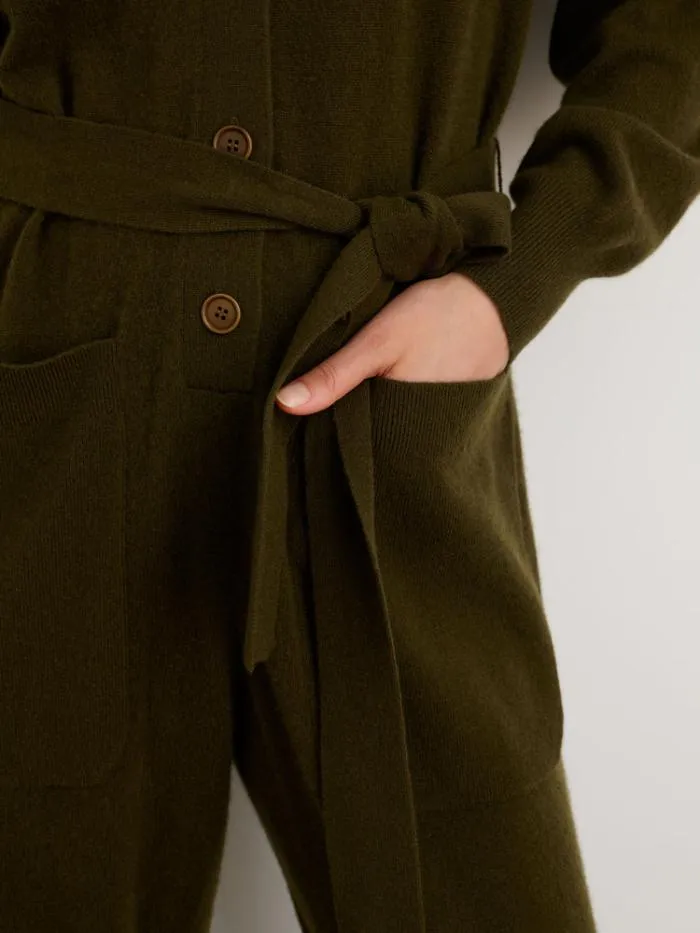 Alex Mill Jumpsuits Sweater Jumpsuit In Cashmere Dark Olive 8211 Women Alex Mill Jumpsuits Sweater Jumpsuit In Cashmere Dark Olive 8211 Women