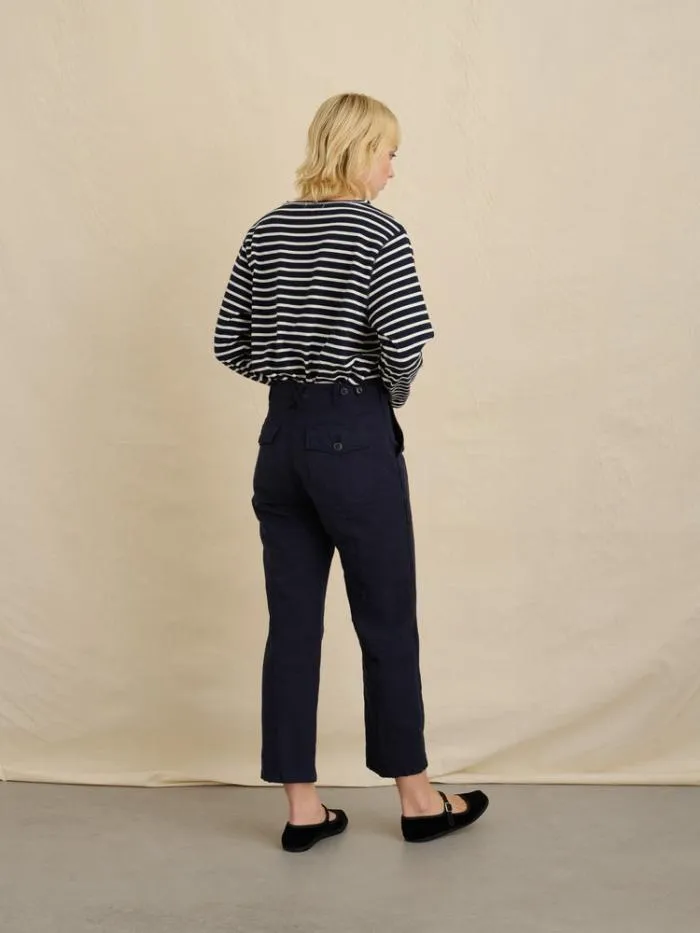 Alex Mill Pants Neil Utility Straight Leg Pant Washed Navy 8211 Women