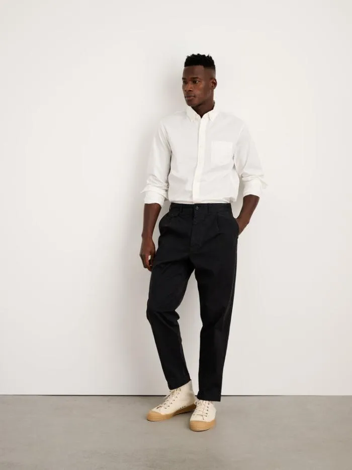Alex Mill Pants Standard Pleated Pant In Chino Long Inseam Black 8211 Men