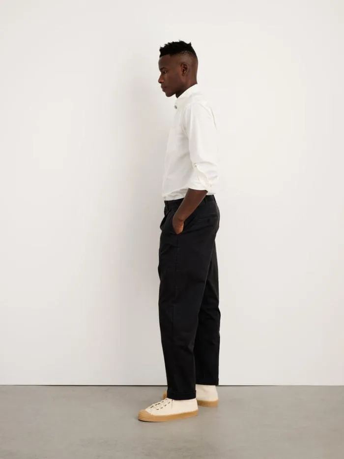 Alex Mill Pants Standard Pleated Pant In Chino Long Inseam Black 8211 Men