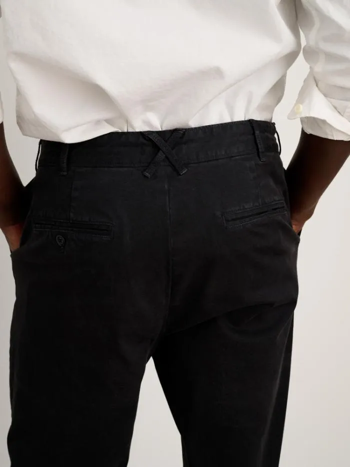 Alex Mill Pants Standard Pleated Pant In Chino Long Inseam Black 8211 Men