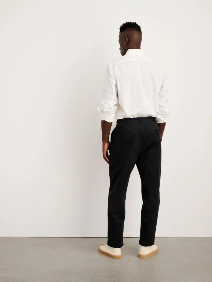 Alex Mill Pants Standard Pleated Pant In Chino Long Inseam Black 8211 Men