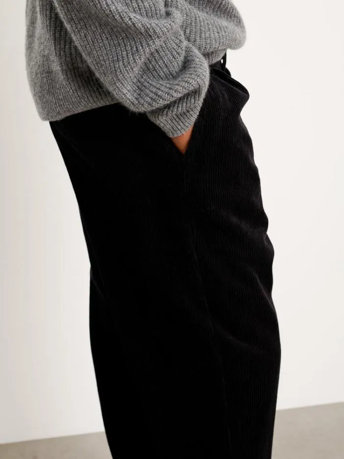 Alex Mill Pants Standard Pleated Pant In Corduroy Black 8211 Men