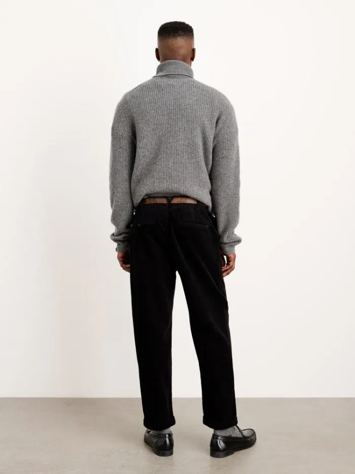 Alex Mill Pants Standard Pleated Pant In Corduroy Black 8211 Men