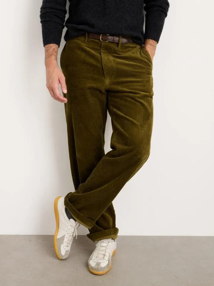 Alex Mill Pants Straight Leg Pant In Corduroy Long Inseam Dark Olive 8211 Men