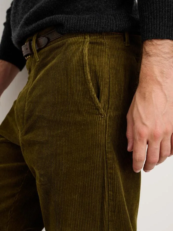Alex Mill Pants Straight Leg Pant In Corduroy Long Inseam Dark Olive 8211 Men