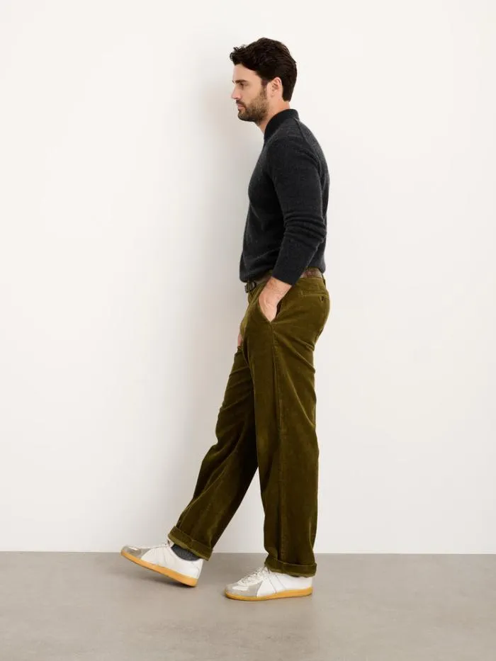 Alex Mill Pants Straight Leg Pant In Corduroy Long Inseam Dark Olive 8211 Men