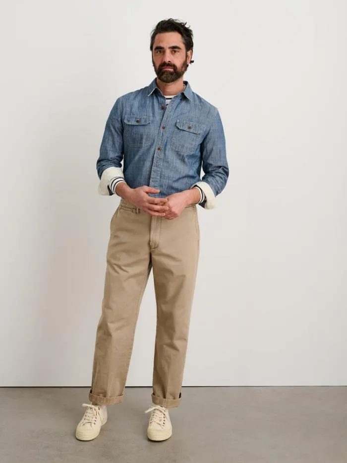 Alex Mill Pants Straight Leg Pant In Vintage Washed Chino Faded Khaki 8211 Men