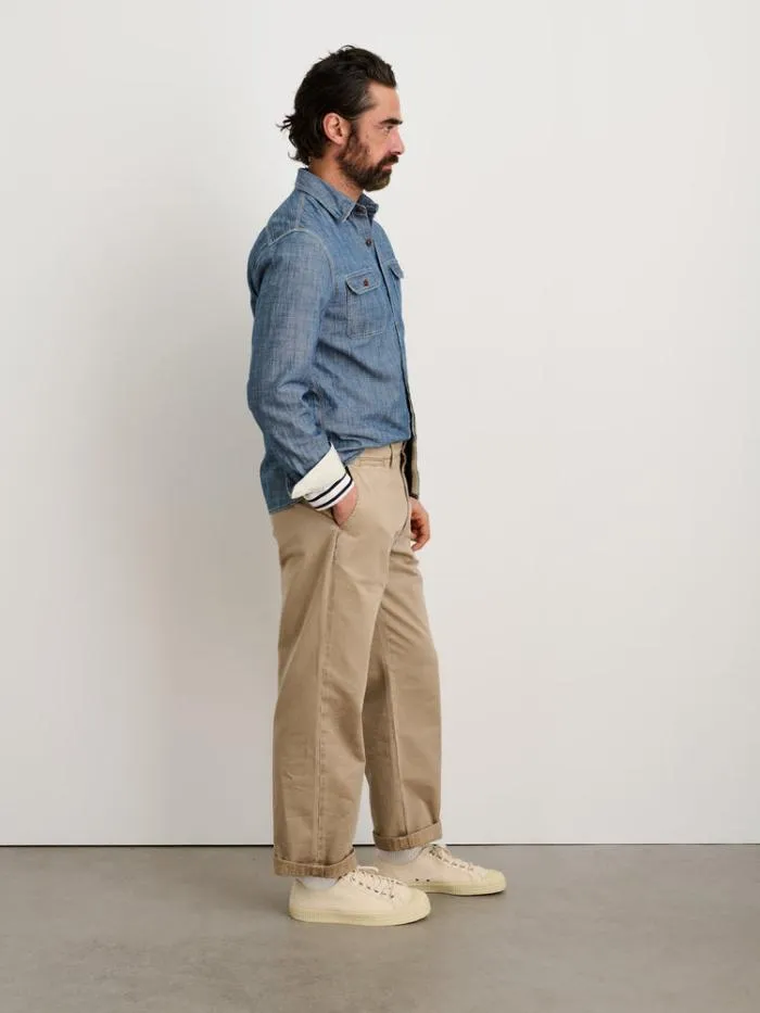 Alex Mill Pants Straight Leg Pant In Vintage Washed Chino Faded Khaki 8211 Men