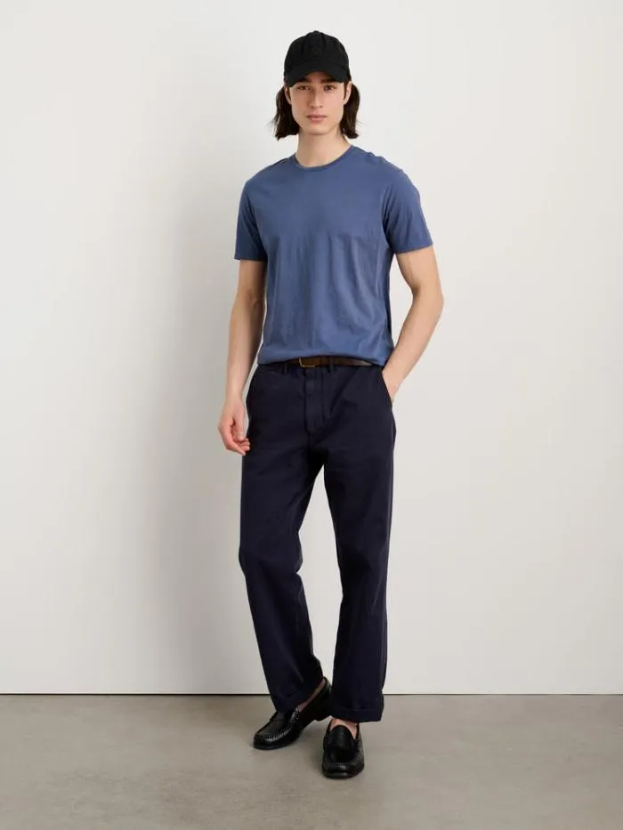 Alex Mill Pants Straight Leg Pant In Vintage Washed Chino Long Inseam Dark Navy 8211 Men