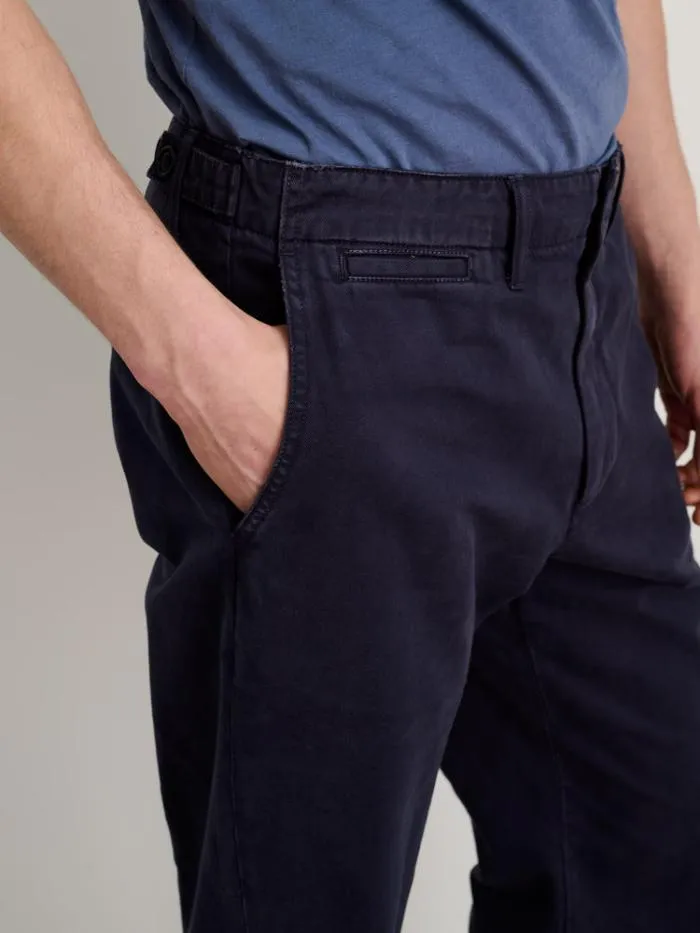 Alex Mill Pants Straight Leg Pant In Vintage Washed Chino Long Inseam Dark Navy 8211 Men