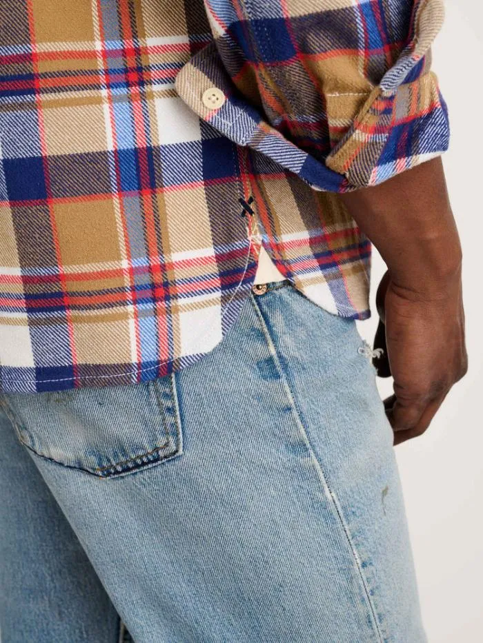 Alex Mill Shirts Chore Shirt In Golden Khaki Plaid Flannel 8211 Men