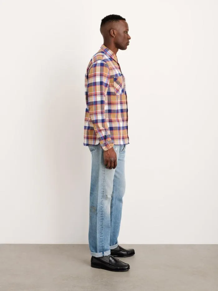 Alex Mill Shirts Chore Shirt In Golden Khaki Plaid Flannel 8211 Men
