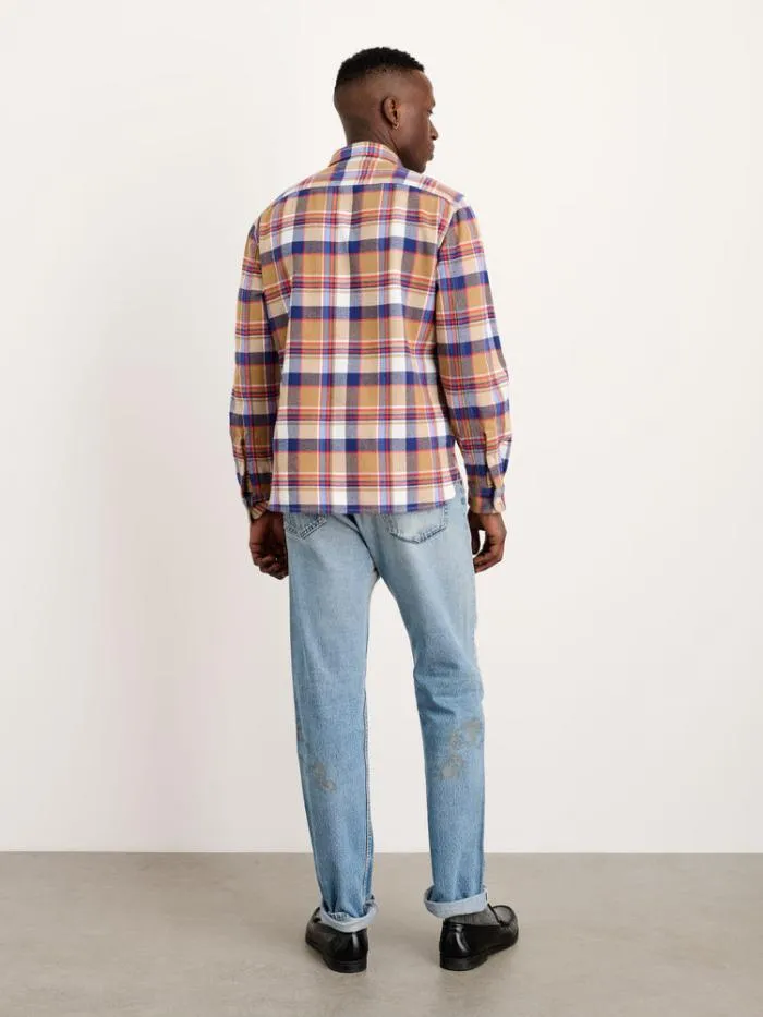 Alex Mill Shirts Chore Shirt In Golden Khaki Plaid Flannel 8211 Men