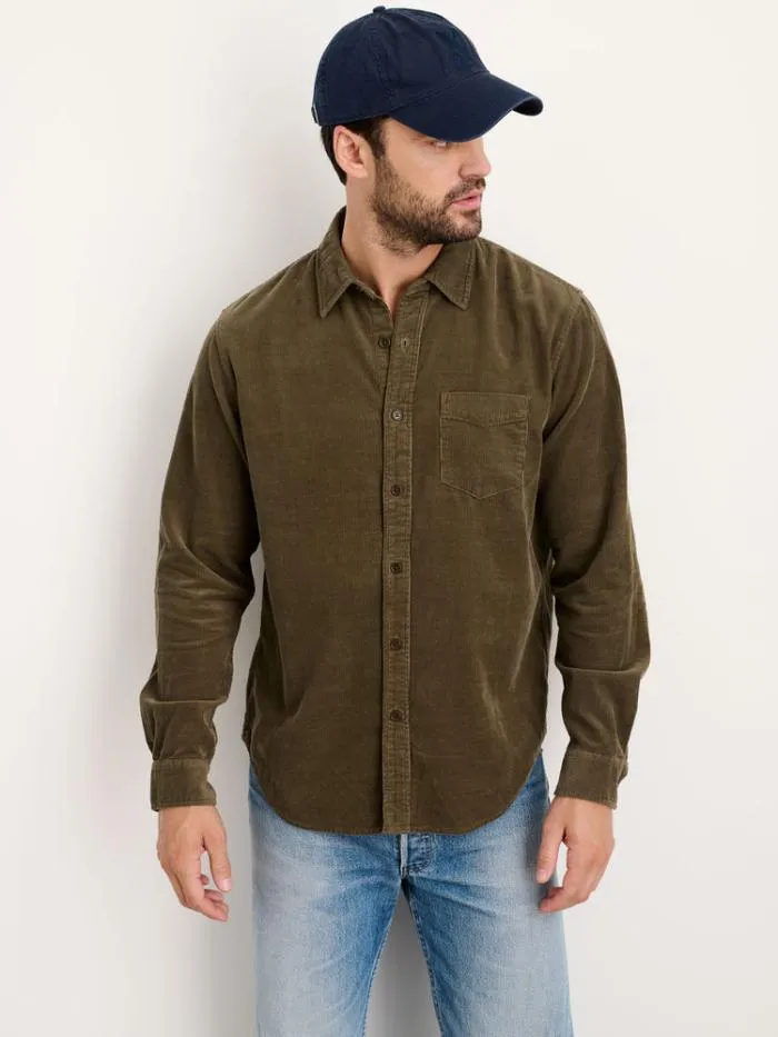 Alex Mill Shirts Mill Shirt In Fine Wale Corduroy Military Olive 8211 Men