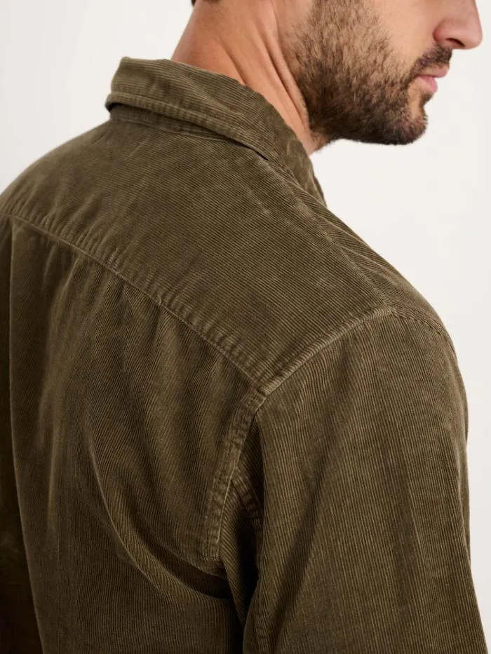 Alex Mill Shirts Mill Shirt In Fine Wale Corduroy Military Olive 8211 Men