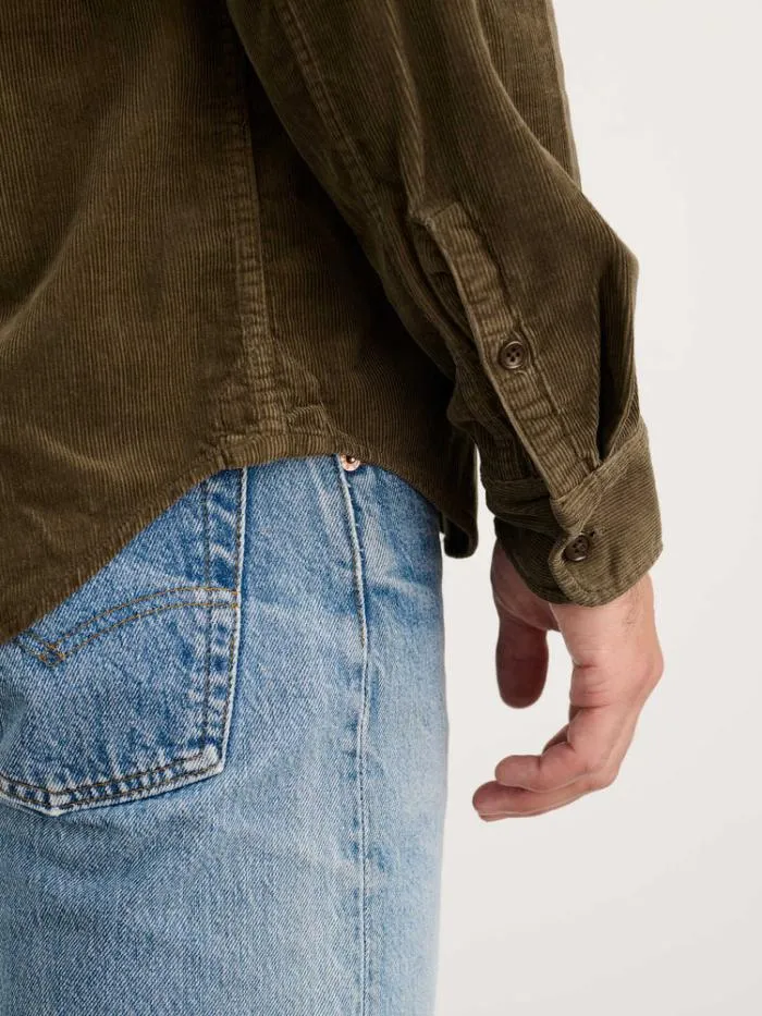 Alex Mill Shirts Mill Shirt In Fine Wale Corduroy Military Olive 8211 Men