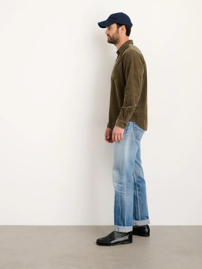 Alex Mill Shirts Mill Shirt In Fine Wale Corduroy Military Olive 8211 Men
