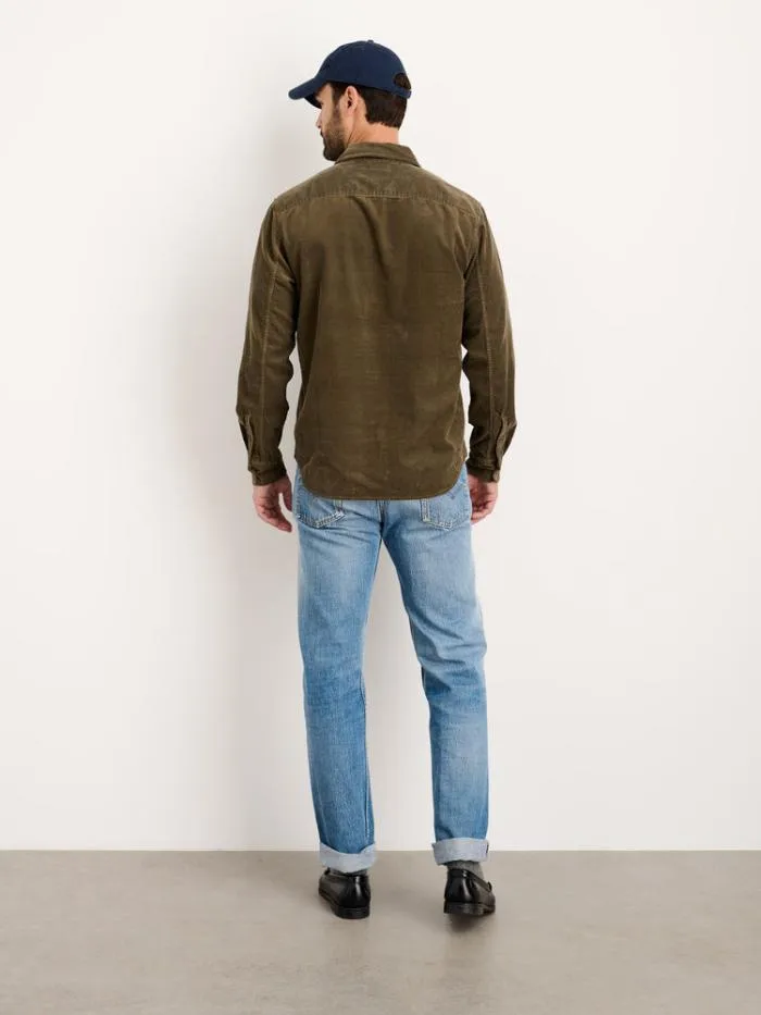 Alex Mill Shirts Mill Shirt In Fine Wale Corduroy Military Olive 8211 Men