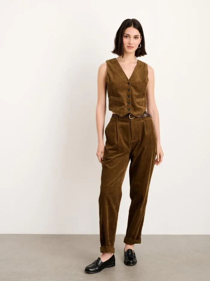 Alex Mill Shirts Tops Sloane Vest In Corduroy Saddle 8211 Women