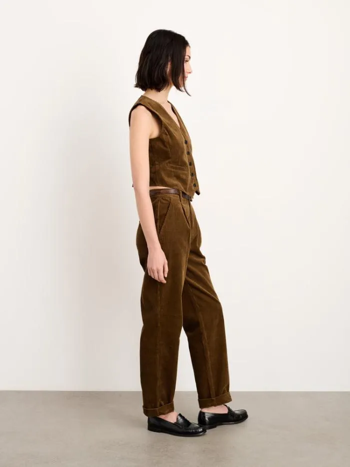 Alex Mill Shirts Tops Sloane Vest In Corduroy Saddle 8211 Women