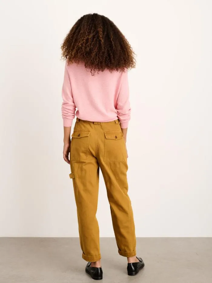 Alex Mill Sweaters Alice Polo Sweater In Cotton Powder Pink 8211 Women