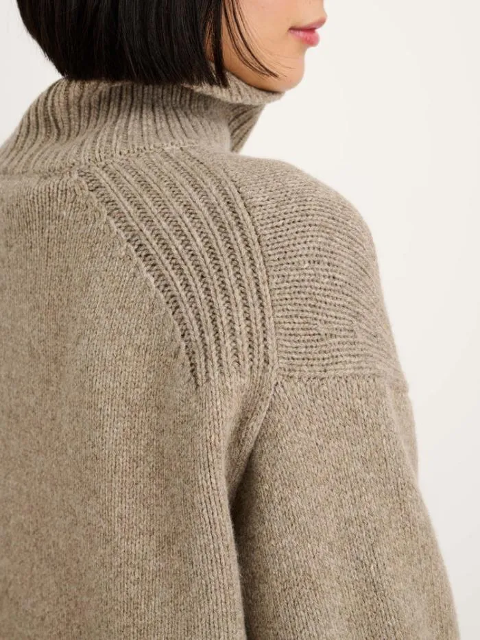 Alex Mill Sweaters Betty Turtleneck In Wool Walnut 8211 Women