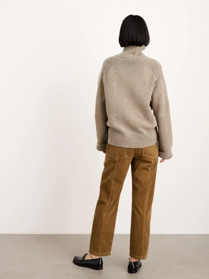 Alex Mill Sweaters Betty Turtleneck In Wool Walnut 8211 Women