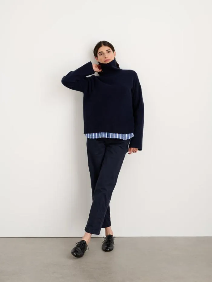 Alex Mill Sweaters Cecile Turtleneck In Cashmere Navy 8211 Women