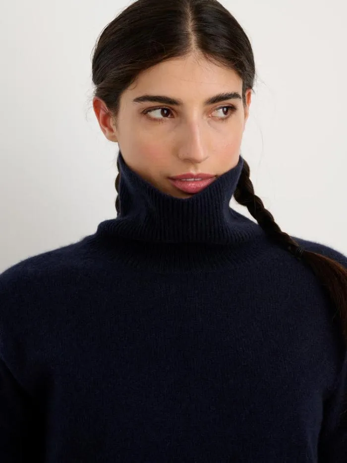 Alex Mill Sweaters Cecile Turtleneck In Cashmere Navy 8211 Women