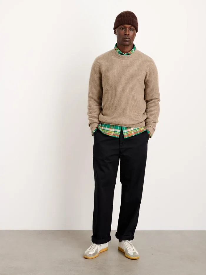 Alex Mill Sweaters Sweatshirts Jordan Sweater In Washed Cashmere Taupe 8211 Men