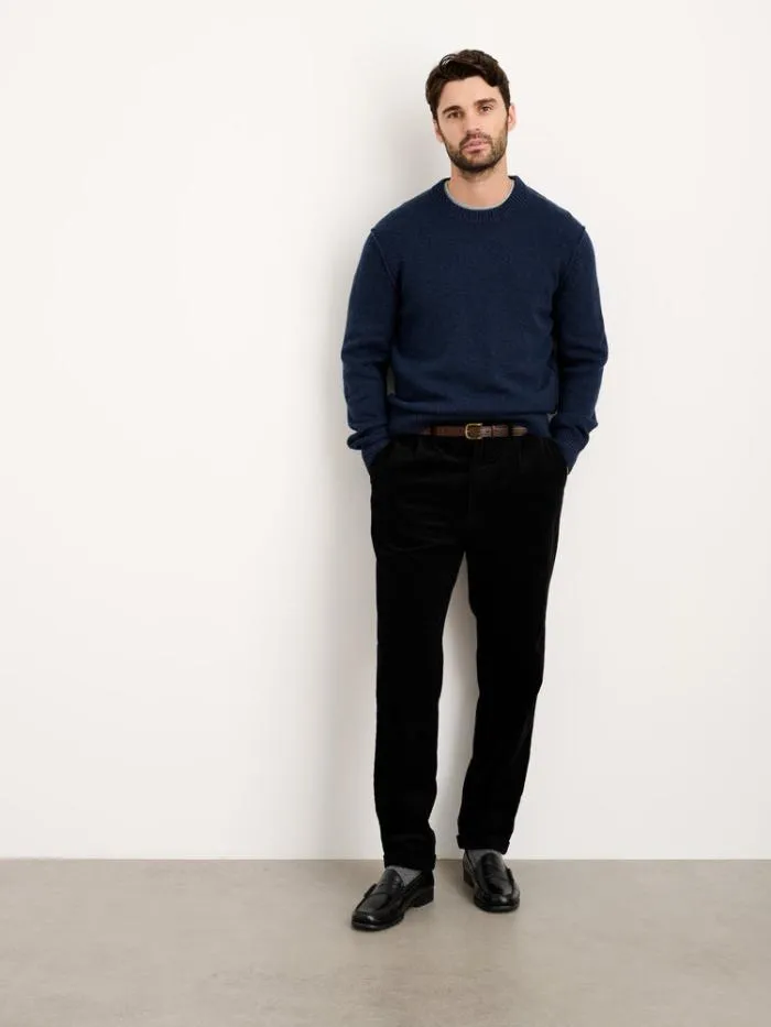 Alex Mill Sweaters Sweatshirts Weston Pullover In Wool Cotton Heather Navy 8211 Men
