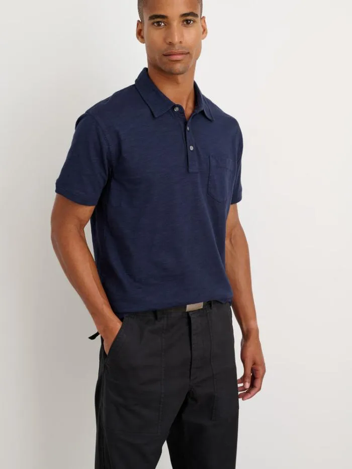 Alex Mill Tees Polos Standard Slub Cotton Polo Navy 8211 Men