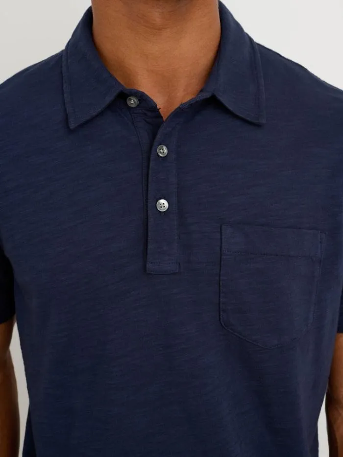Alex Mill Tees Polos Standard Slub Cotton Polo Navy 8211 Men