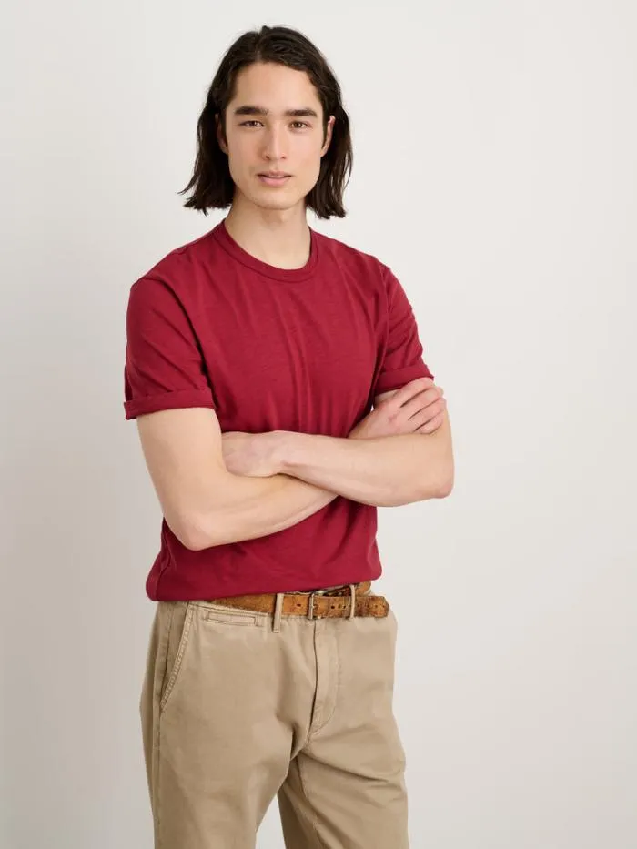 Alex Mill Tees Polos Standard T Shirt In Slub Cotton Fire Brick 8211 Men