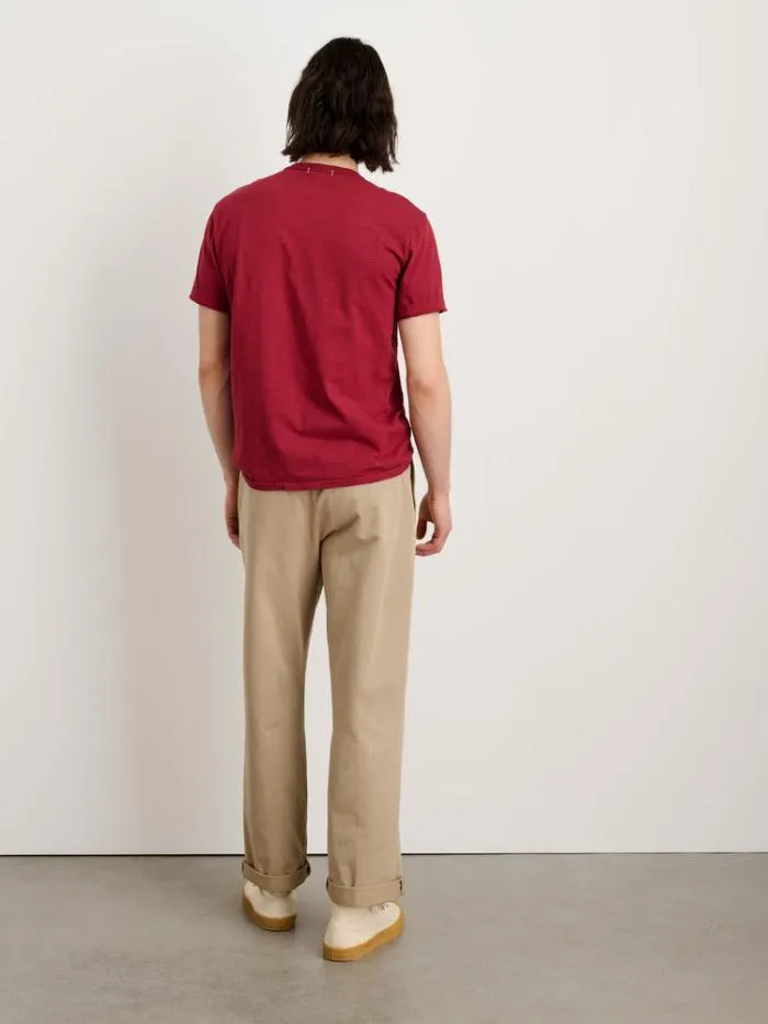Alex Mill Tees Polos Standard T Shirt In Slub Cotton Fire Brick 8211 Men