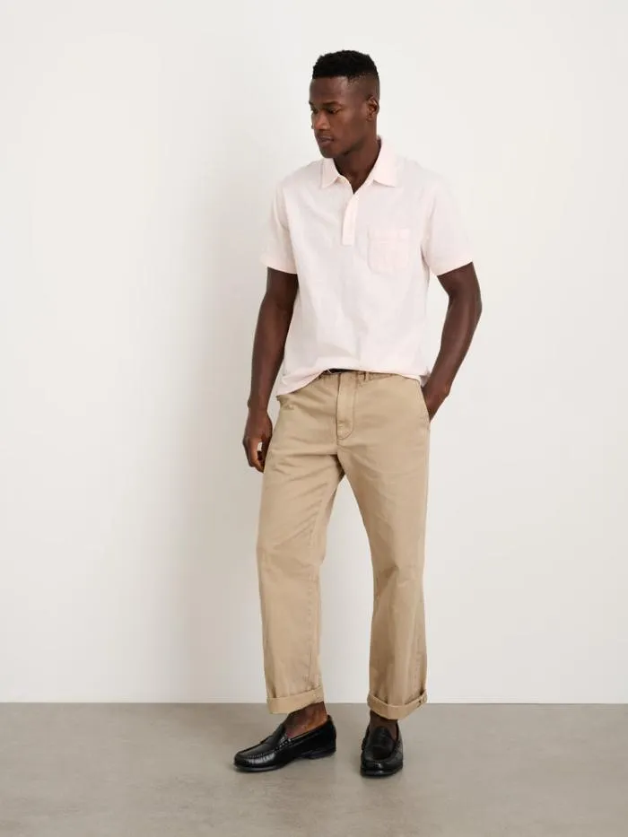 Alex Mill Tees Polos The Standard Polo In Slub Cotton Rose Water 8211 Men