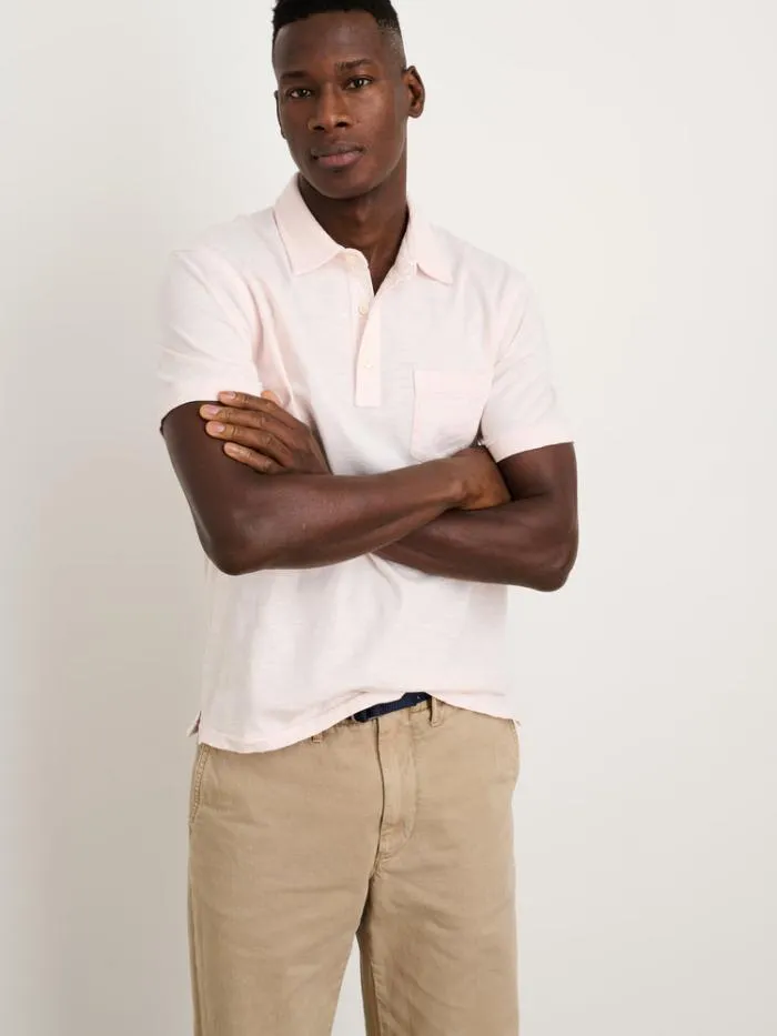 Alex Mill Tees Polos The Standard Polo In Slub Cotton Rose Water 8211 Men