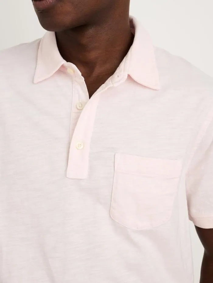 Alex Mill Tees Polos The Standard Polo In Slub Cotton Rose Water 8211 Men
