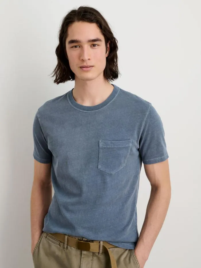 Alex Mill Tees Polos Vintage Wash Pocket Tee Faded Blue 8211 Men